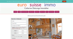 Desktop Screenshot of eurosuisse-immobilier.com